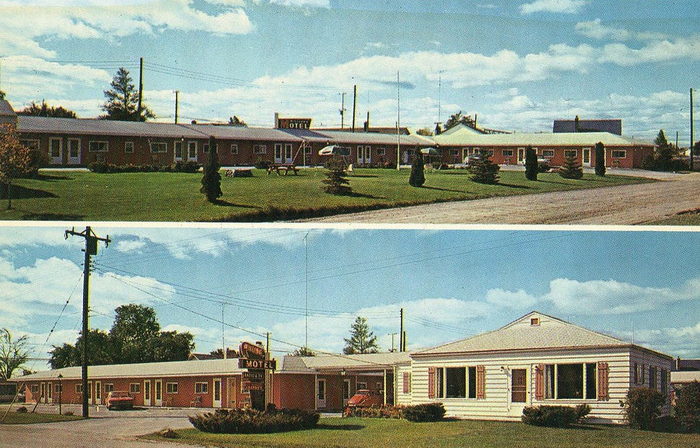 Aspen Motor Inn (Willing Motel) - Old Postcard Photo